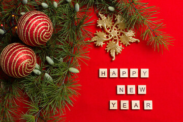 Merry Christmas and New Year Background