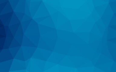 Light BLUE vector shining triangular pattern.