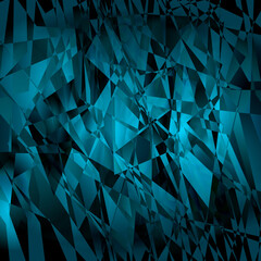 Abstract Background. Triangles fragment of mirror and glass in Perspective. Vector Illustration.