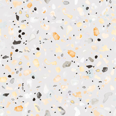 Terrazzo Texture Vector. Flooring Seamless Pattern