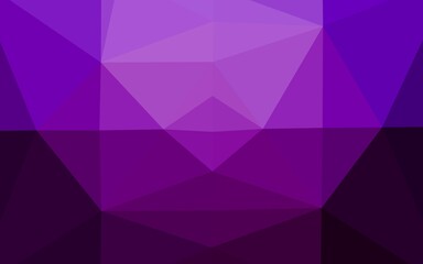 Obraz premium Dark Purple vector triangle mosaic texture.