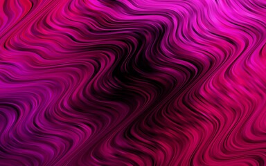 Fototapeta premium Dark Pink vector background with bent lines.