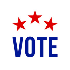 USA Vote text. Vector illustration of Presidential election day Usa debate of president voting 2020. Election banner design. Political Flyer vector typo Election Day