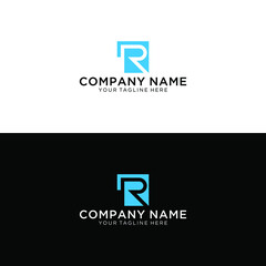 Company R letter logo icon sign vector design