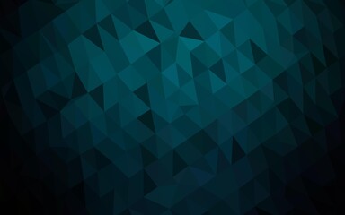 Dark BLUE vector low poly layout.