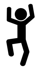 ジャンプする人