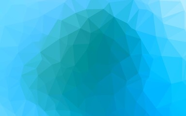 Light Blue, Green vector abstract polygonal layout.