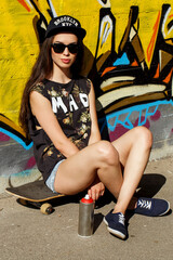 Beautiful girl on the street