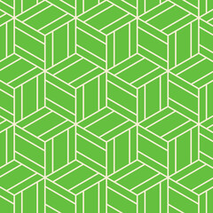Hexagon art deco pattern background.