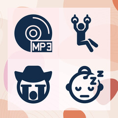 Simple set of loves related filled icons