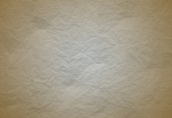 white crumpled paper texture background.