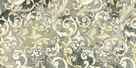 Digital tile design ceramic wall damask decoration