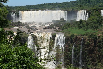waterfall in the mountains