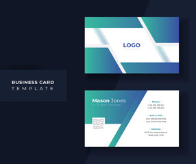Minimal Business card  With Gradient design.
