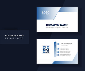 Minimal Business card  With Gradient design.
