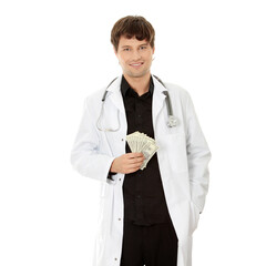 A handsome doctor with money