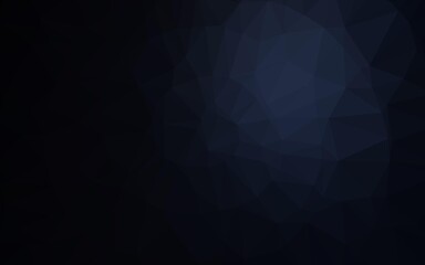 Fototapeta premium Dark BLUE vector abstract polygonal cover.