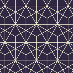Fototapeta premium Hexagon art deco pattern background.