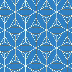 Hexagon art deco pattern background.