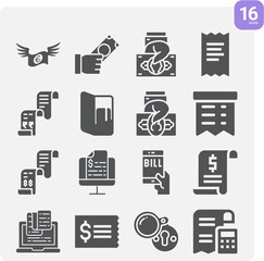 Simple set of gates related filled icons.