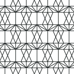 Hexagon art deco pattern background.