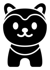 犬張子のイラスト （シルエットver.）