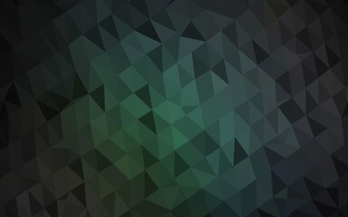 Dark BLUE vector shining triangular pattern.