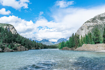 lake and blue sky