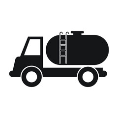 Simple truck, Delivery icon. isolated on white background