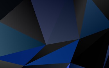 Obraz premium Light BLUE vector abstract polygonal layout.