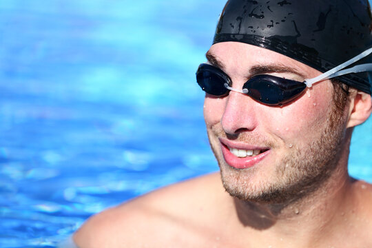 Man Swimmer Portrait