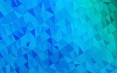 Light Blue, Green vector polygon abstract backdrop.