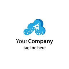 Rocket cloud logo images