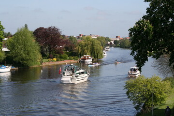 Fototapeta premium boat on the river