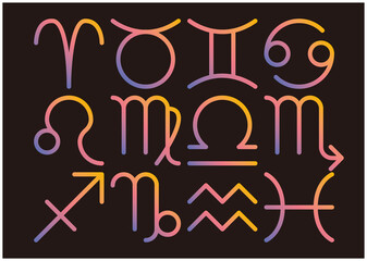 星座アイコン・ピクトグラム