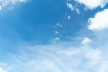 Fresh day cloudy blue sky