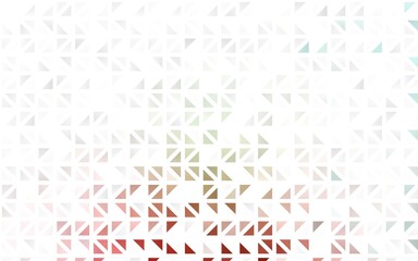 Light Green, Red vector seamless layout with lines, triangles.
