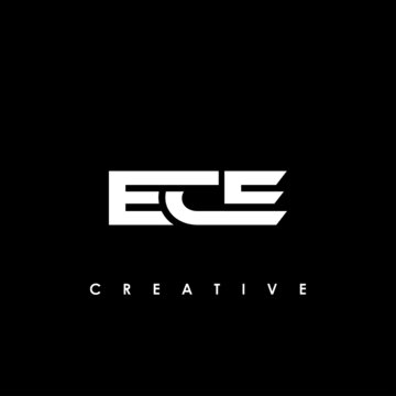 ECE Letter Initial Logo Design Template Vector Illustration	
