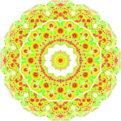 Flower Mandalas. Vintage decorative elements.