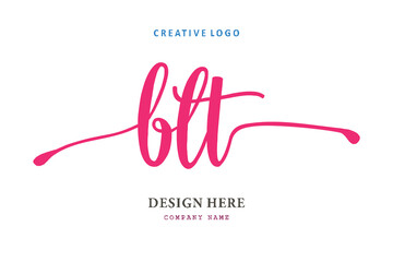 pharmacy logo composition of the letter BLT is simple, easy to understand and authoritative