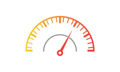 Speedometer for speed indicator illustration vector