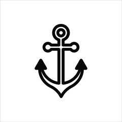 Obraz premium Anchor icon on white background. eps 10