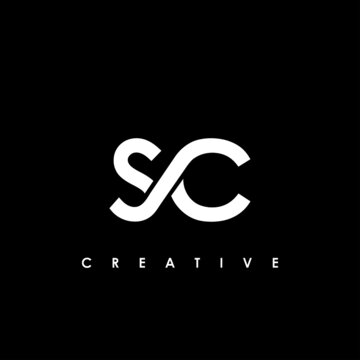 SC Letter Initial Logo Design Template Vector Illustration	
