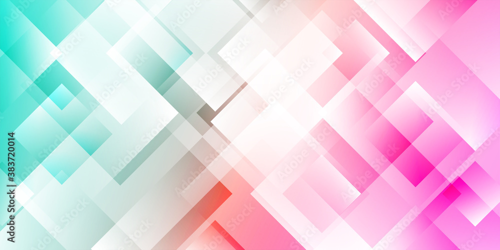 Poster abstract modern background gradient color. blue and white gradient with stylish line and square deco