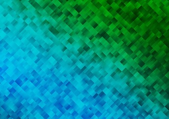 Light Blue, Green vector texture in rectangular style.