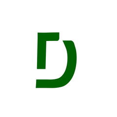 Alphabetic Letter Logo D.  
