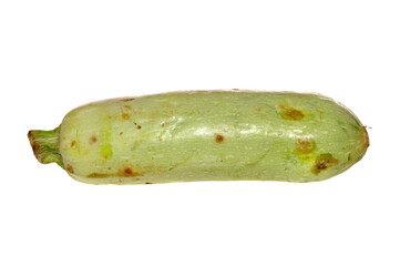 raw vegetable marrow isolated on white background