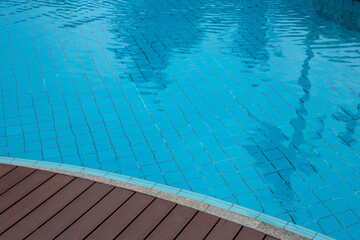Obraz premium Water swimming pool surface for background.