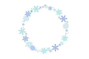 雪の結晶のフレーム