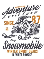 Fotobehang snowmobile design © playnite